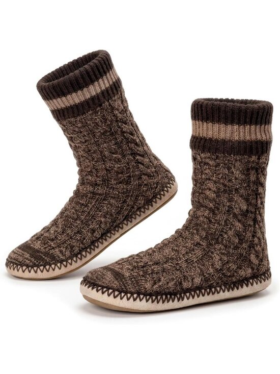 Other - Cozy Men's Fleece-Lined Slippers | Soft Sole, Non-Slip, Warm Sock Shoes
